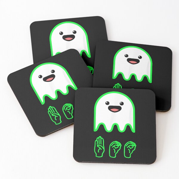 Item preview, Cute Ghost BOO American Sign Language ASL Halloween Graphic designed and sold by Serene woods.