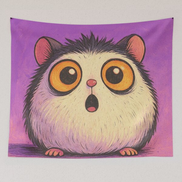 Item preview, Fluffy Spirit – Cute Magical Creature for Halloween Illustration designed and sold by PaintbrushPlace.