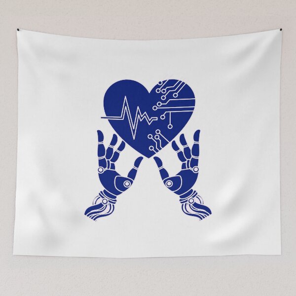 Item preview, Robotic Heartbeat Tech Love Design designed and sold by NxtGenDesigns.