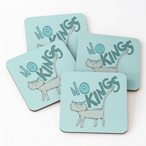 Item preview, no kings protest cat art 2 designed and sold by crestfallenmermaid.