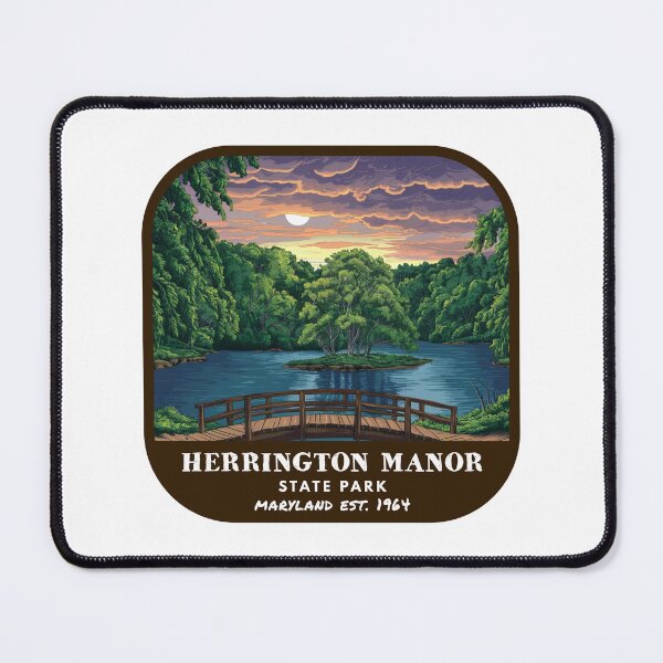 Item preview, Vintage Herrington Manor State Park (Maryland State Park) designed and sold by RabbitK.