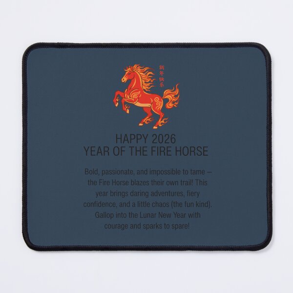 Item preview, Lunar New Year 2026 Year Of The Fire Horse designed and sold by HowToCanadian.