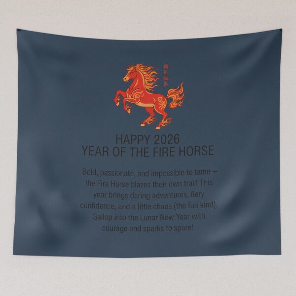 Item preview, Lunar New Year 2026 Year Of The Fire Horse  designed and sold by HowToCanadian.