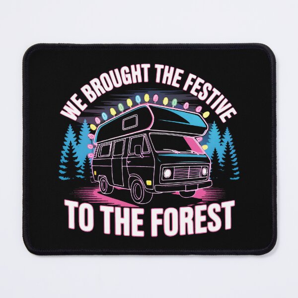 Item preview, Christmas Camper under Cyan and Pink Sky designed and sold by SplashTastic.