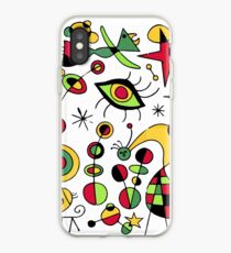 Joan Miro Peces De Colores (Colorful Fish ), T Shirt, Artwork Reproduction iPhone Case