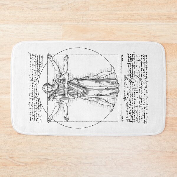 Item preview, Harp Harpist Vitruvian Woman Leonardo Da Vinci Musician designed and sold by GrandeDuc.