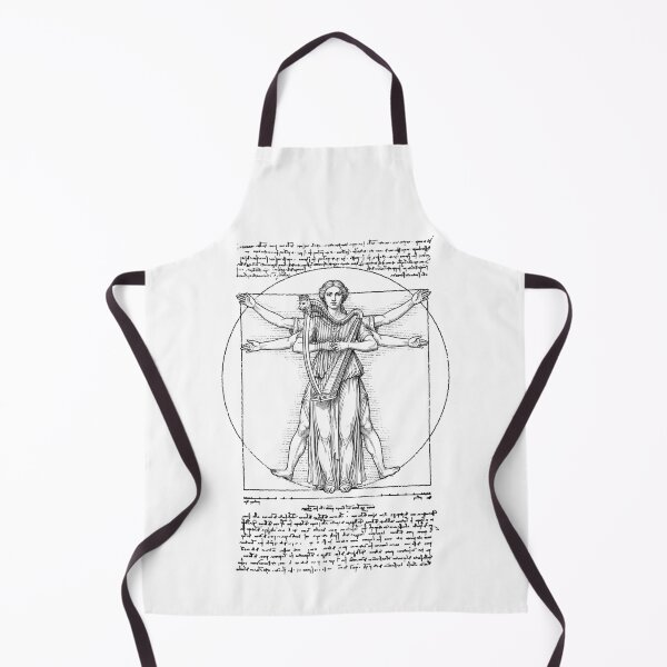 Item preview, Harp Harpist Vitruvian Woman Leonardo Da Vinci Musician designed and sold by GrandeDuc.