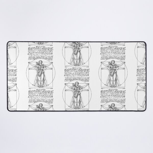 Item preview, Harp Harpist Vitruvian Woman Leonardo Da Vinci Musician designed and sold by GrandeDuc.
