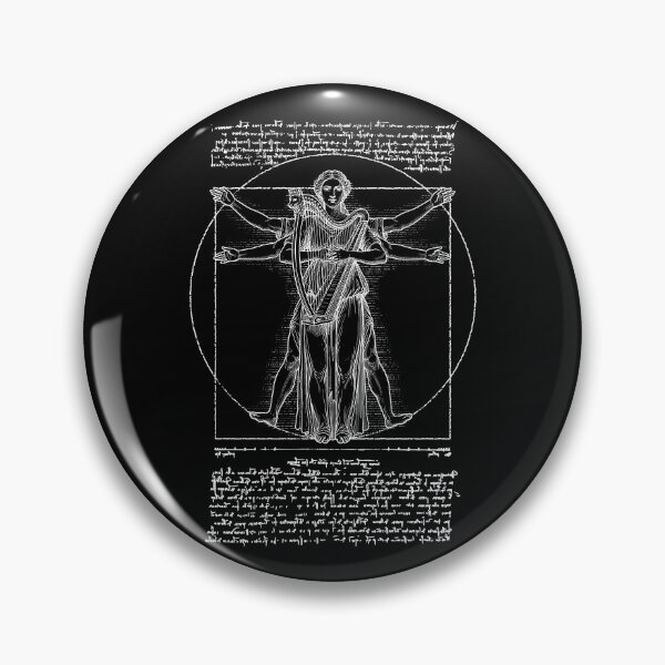 Item preview, Harp Harpist Vitruvian Woman Leonardo Da Vinci Musician designed and sold by GrandeDuc.