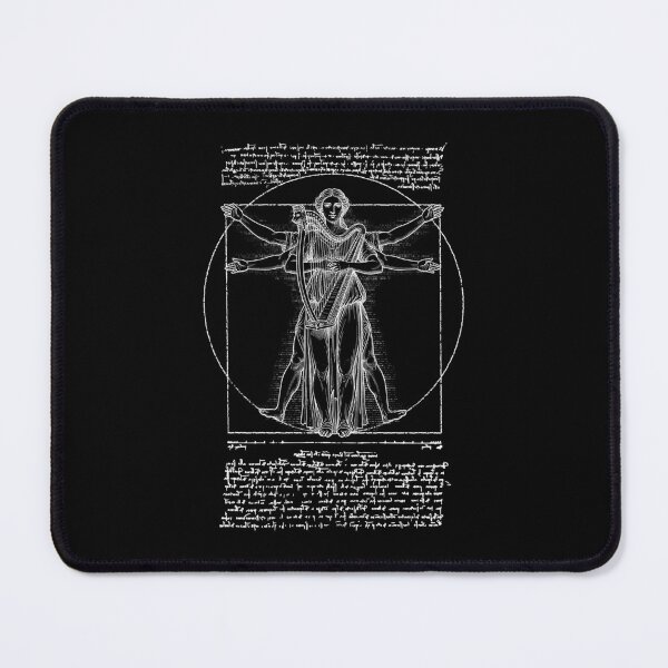 Item preview, Harp Harpist Vitruvian Woman Leonardo Da Vinci Musician designed and sold by GrandeDuc.
