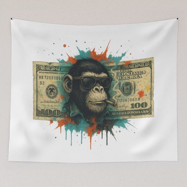 Item preview, Monkey Money designed and sold by RW-Art-Design.
