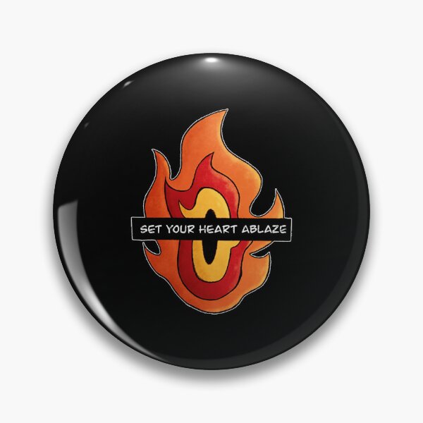 Item preview, Set Your Heart Ablaze Reng designed and sold by Horacellalobos.