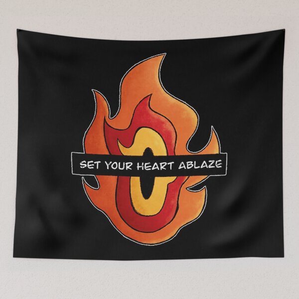 Item preview, Set Your Heart Ablaze Reng designed and sold by Horacellalobos.
