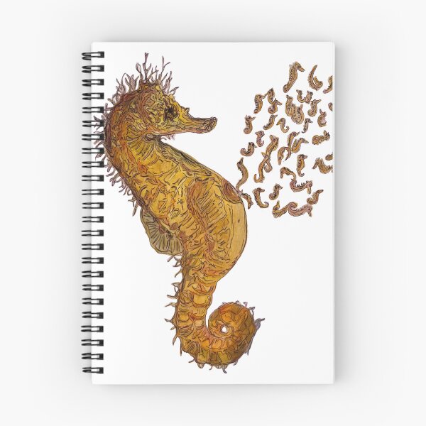 Item preview, Hand drawn seahorse designed and sold by Lena Draws.