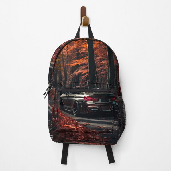 Item preview, Performance Sedan Powers Through Autumn Forest With Aggressive Presence designed and sold by RevUpDesign.
