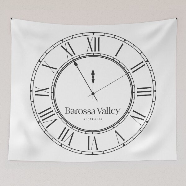 Item preview, Barossa Valley Time Zone – Classic Wall Clock designed and sold by RosieKingArt.
