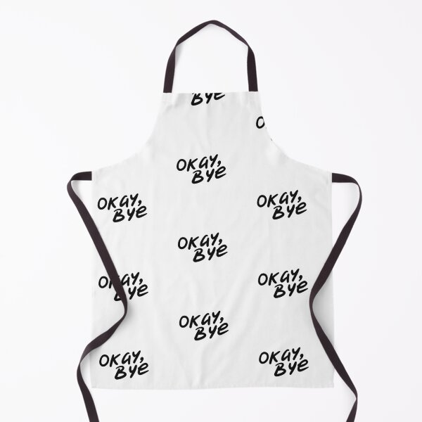 Item preview, Minimalist “OKAY, BYE” Typography — Bold Black Text with White Outline Design designed and sold by PixelVibe782.