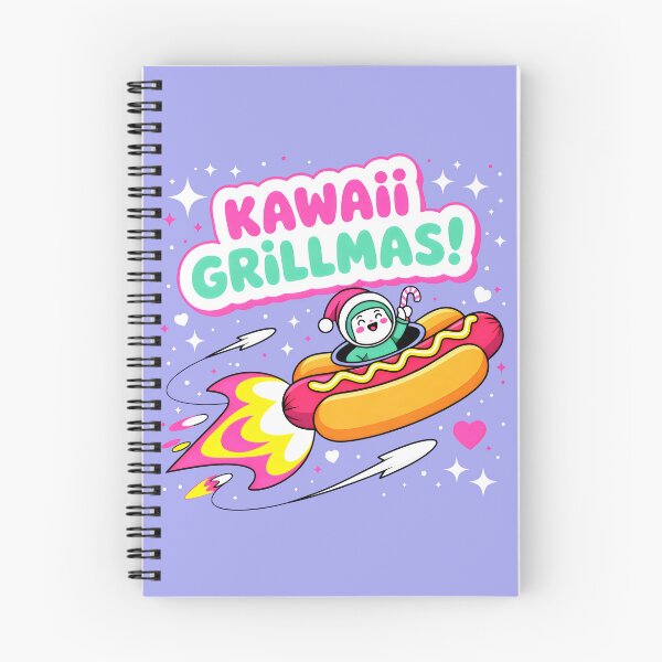Item preview, Cheerful Kawaii Santa Soaring in Hot Dog Rocket designed and sold by SplashTastic.