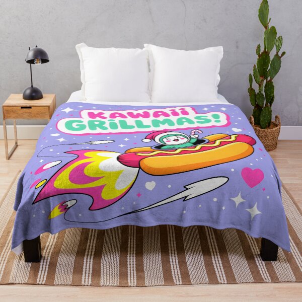Item preview, Cheerful Kawaii Santa Soaring in Hot Dog Rocket designed and sold by SplashTastic.