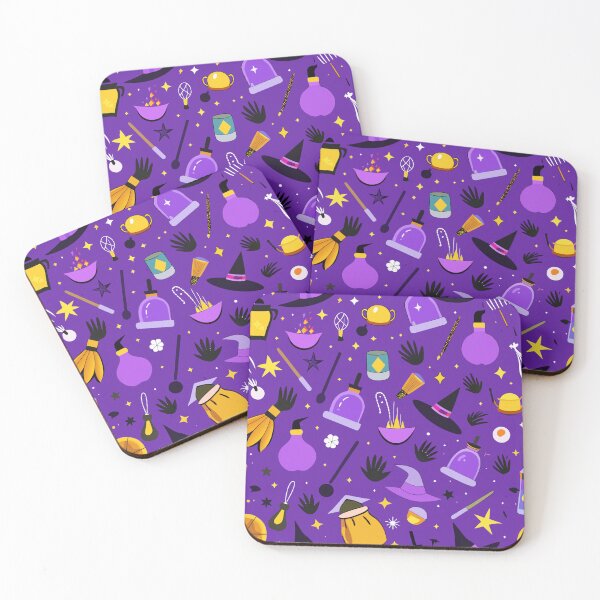 Item preview, Mystic Witch Pattern – Broomsticks, Hats, Potions & Spellbooks Halloween Design designed and sold by Bratak.
