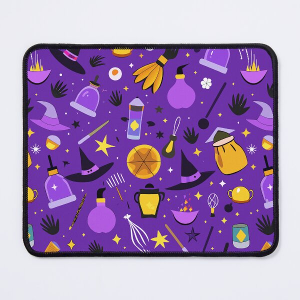 Item preview, Mystic Witch Pattern – Broomsticks, Hats, Potions & Spellbooks Halloween Design designed and sold by Bratak.