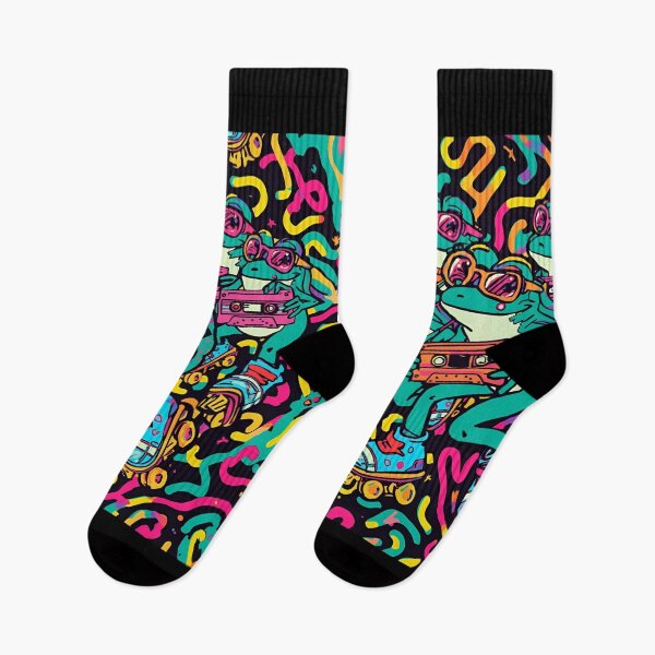 Item preview, Cool Frogs Retro Vibes Only designed and sold by ChicTrendz.