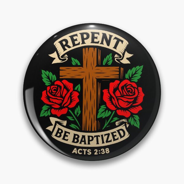 Item preview, Acts 2:38 Repent and Be Baptized designed and sold by plushism.