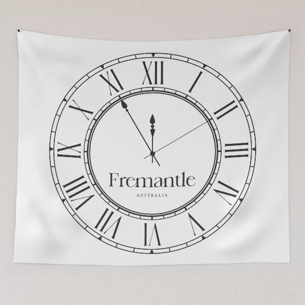 Item preview, Fremantle Time Zone – Classic Wall Clock designed and sold by RosieKingArt.