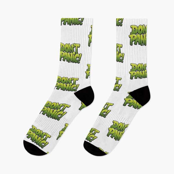 Item preview, DON’T PANIC!” Graffiti Typography — Bold Lime Green Cartoon Text Design designed and sold by PixelVibe782.
