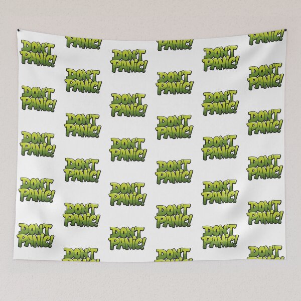 Item preview, DON’T PANIC!” Graffiti Typography — Bold Lime Green Cartoon Text Design designed and sold by PixelVibe782.