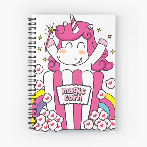 Item preview, Cute Kawaii Unicorn "Magic Corn" Popcorn Design designed and sold by nora8820.