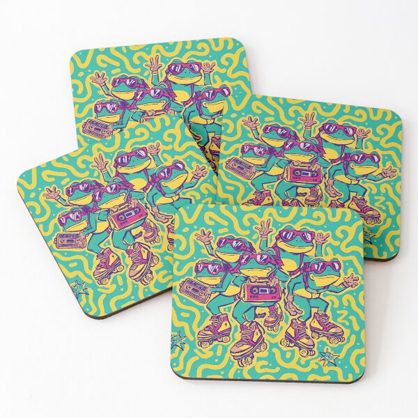 Item preview, Funky Frogs Retro Summer designed and sold by ChicTrendz.