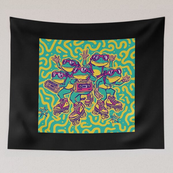 Item preview, Funky Frogs Retro Summer designed and sold by ChicTrendz.