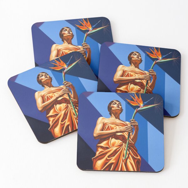 Item preview, Portrait with Bird of Paradise - Original Art Deco Artwork designed and sold by elektronen.