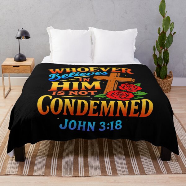 Item preview, John 3:18 Whoever Believes In Him Is Not Condemned designed and sold by plushism.