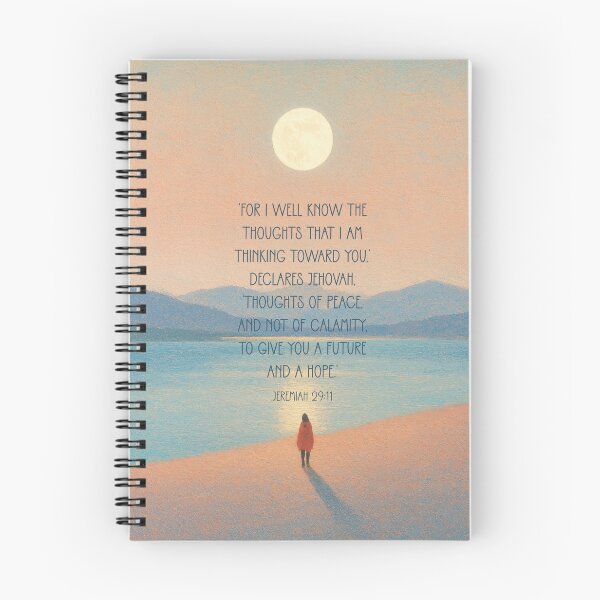 Item preview, Jeremiah 29:11 (Lake and Moon) designed and sold by Paper Bee Gift Shop.