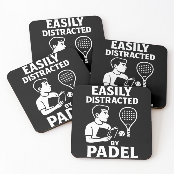 Item preview, Easily Distracted By Padel Funny Sport designed and sold by LuminOrb.