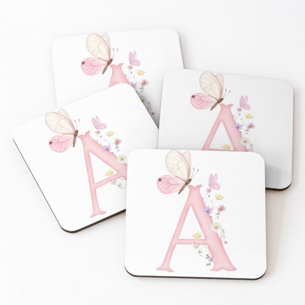 Artikelvorschau, Eleganter Blumenbuchstabe A | Schmetterlings-Monogramm-Kunst entworfen und verkauft von AesthinkArt.