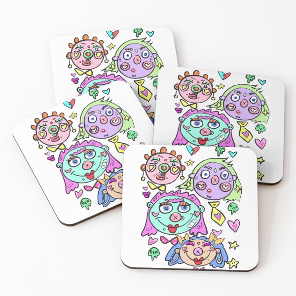 Item preview, Colourful Edgy Bold Characters designed and sold by ChromaFaces.