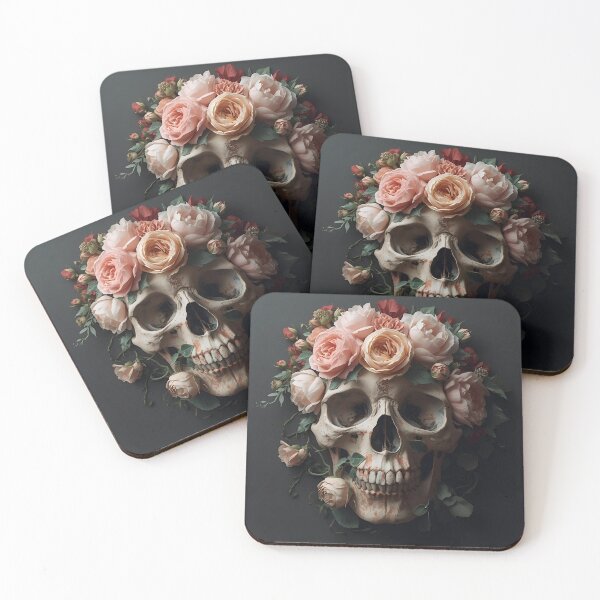 Item preview, Botanical Gothic Skull Bloom designed and sold by ChicTrendz.