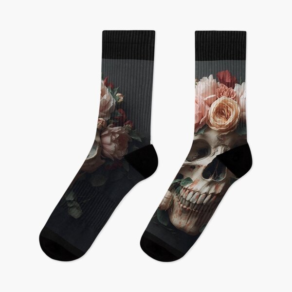 Item preview, Botanical Gothic Skull Bloom designed and sold by ChicTrendz.