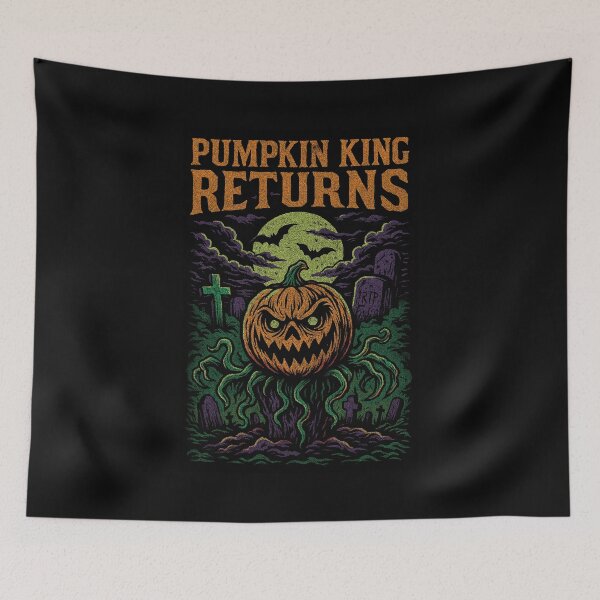 Item preview, Pumpkin King Returns: Vintage Graveyard Awakening T-shirt designed and sold by CeammiShop.