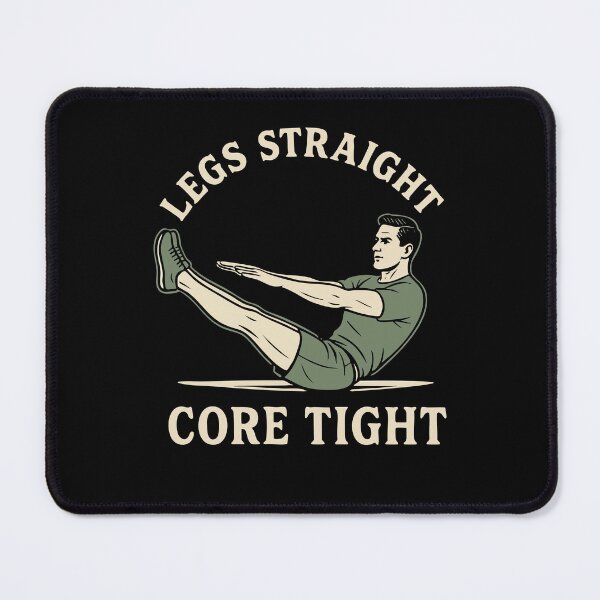 Item preview, Legs Straight Core Tight Calisthenics Fitness Gym designed and sold by LuminOrb.