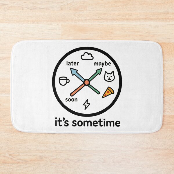 Item preview, It’s Sometime – Weird Twitter Meme Clock Funny Tweet designed and sold by Globalcitytees.