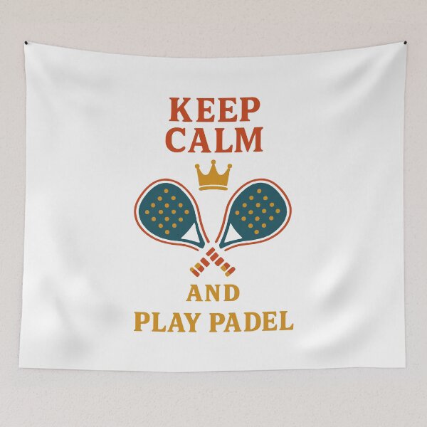 Item preview, Keep Calm And Play Padel Tennis Fun designed and sold by LuminOrb.