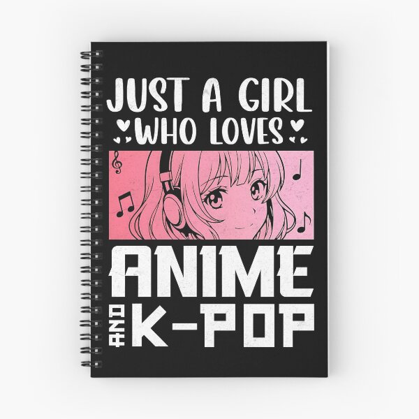 Item preview, Just A Girl Who Loves Anime And K-Pop Design designed and sold by DesignedByMarty.