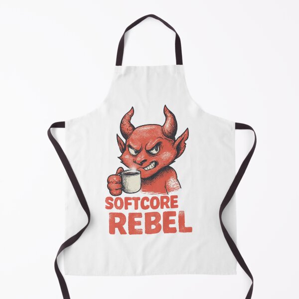 Item preview, Softcore Rebel Vintage Retro Devil Coffee Design designed and sold by Blurbean.