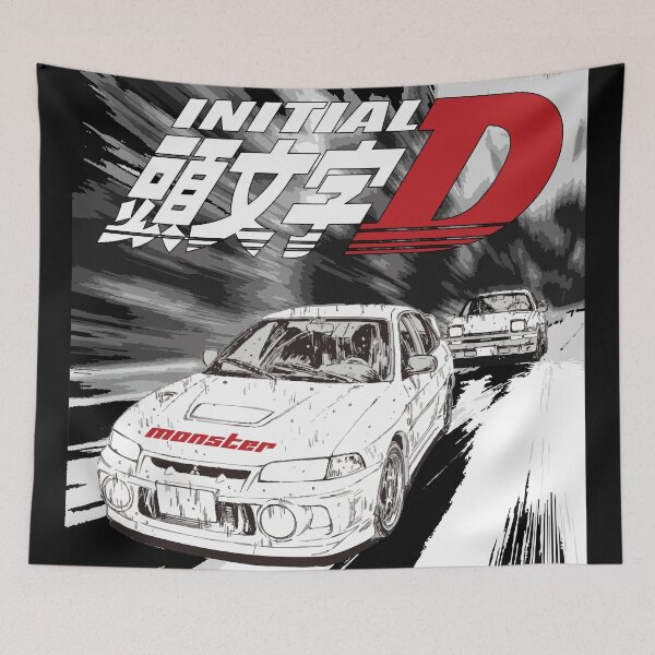 Item preview, street racing Takumi Fujiwara 86 vs Seiji Iwaki CN9A designed and sold by cowtownCOWBOY.