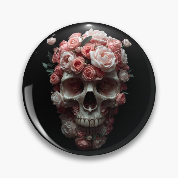 Item preview, Roses of Decay Skull Aesthetic designed and sold by ChicTrendz.