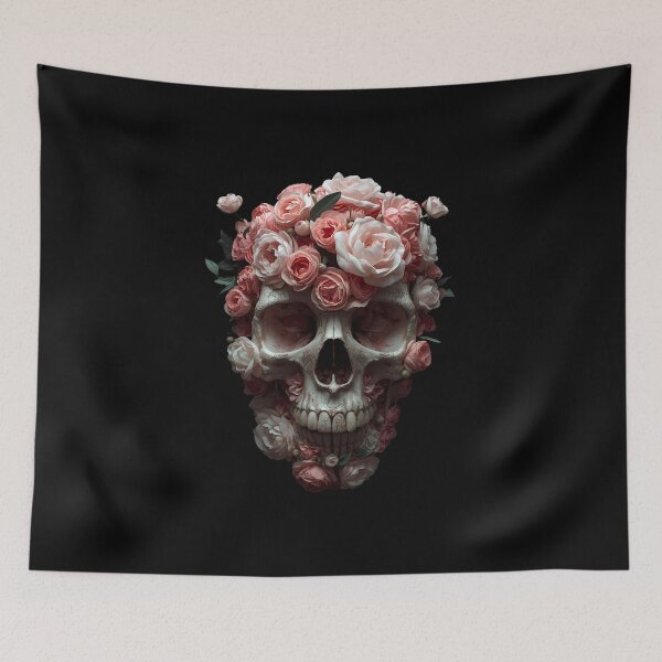 Item preview, Roses of Decay Skull Aesthetic designed and sold by ChicTrendz.